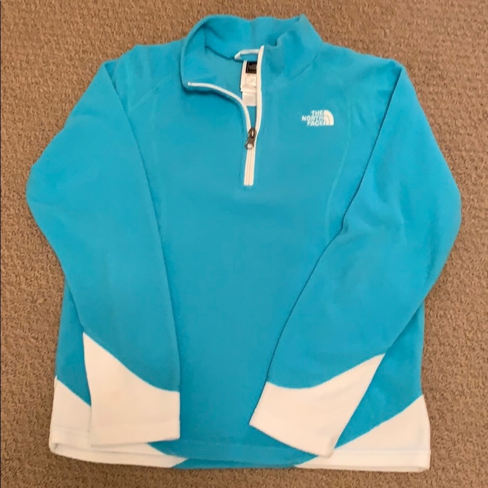 The North Face Turquoise half zip